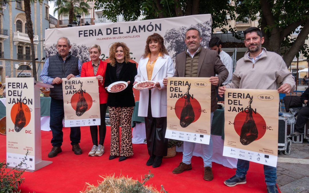 Villanueva de los Castillejos, capital gastronómica del ibérico en diciembre con su Feria del Jamón