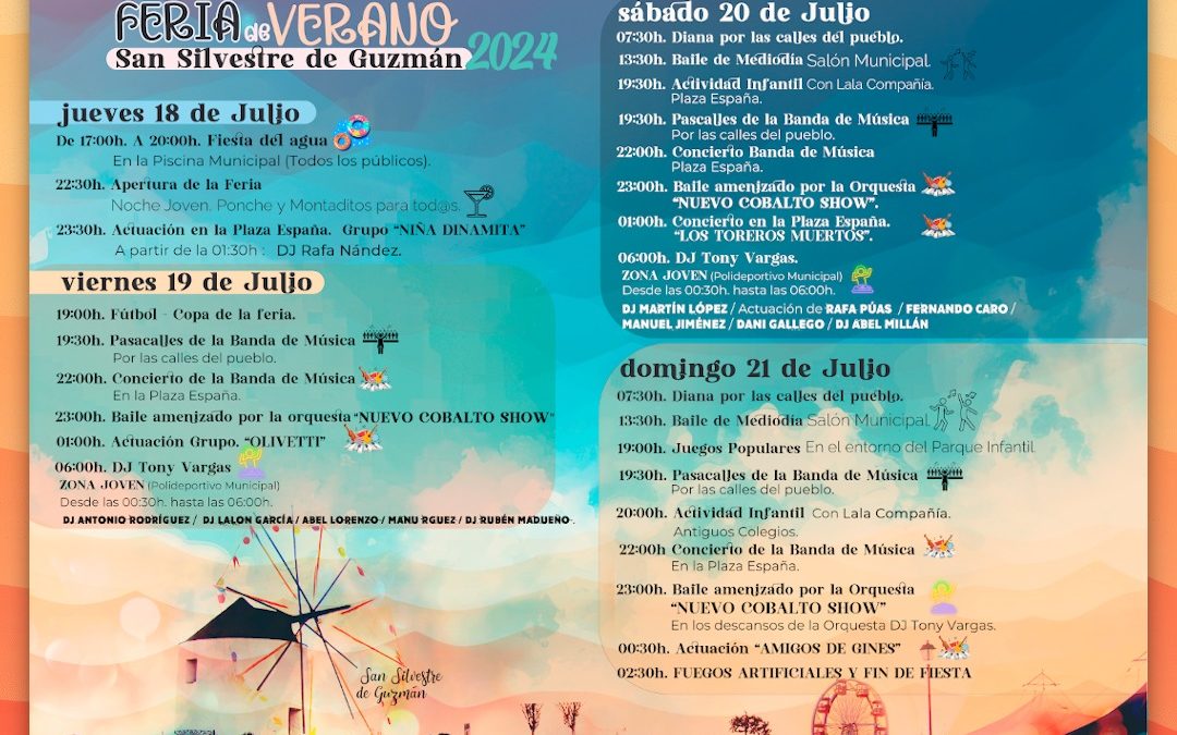 San Silvestre de Guzmán se prepara para su gran Feria de Verano