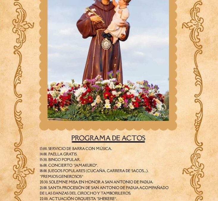 El Almendro se viste de fiesta por San Antonio de Padua