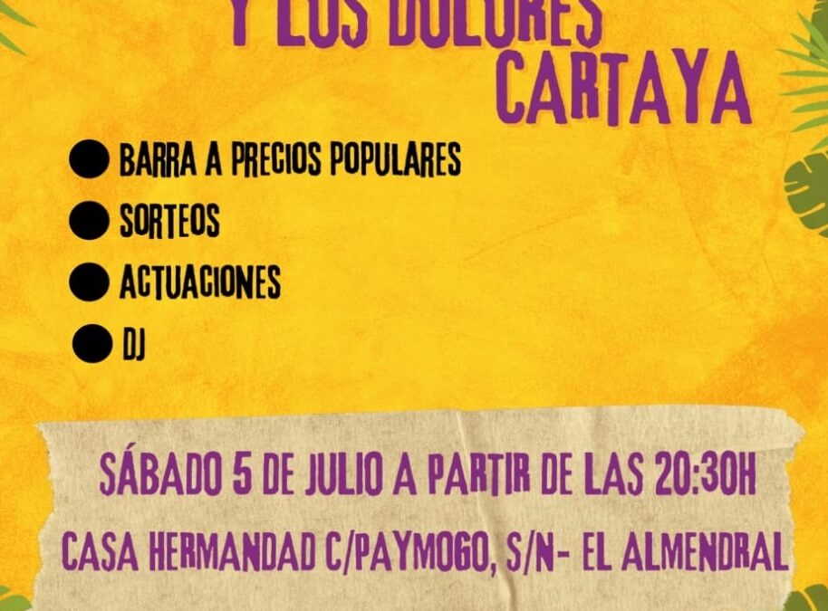 Cartaya se llena de alegría y tradición este sábado 5 de julio con la esperada Velada del Nazareno y Los Dolores