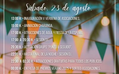 Mañana, sábado, 23 de agosto, San Silvestre de Guzmán se llena de música, diversión y convivencia con la Verbena de Asociaciones