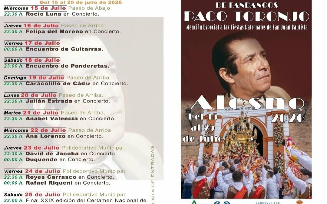 Comienza la XXIX edición del Certamen Nacional de Fandangos Paco Toronjo